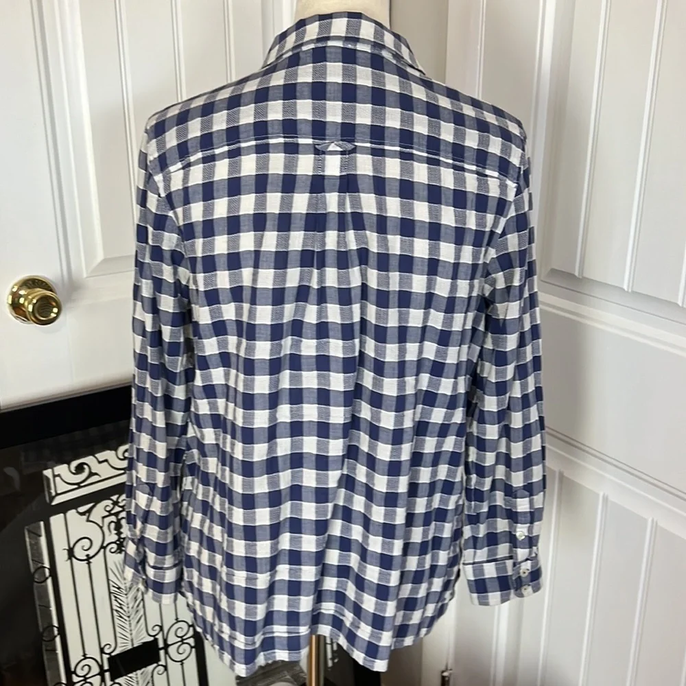 TALBOTS COTTON LP TOP COASTAL LAGENLOOK LIGHTWEIGHT GAUZY CLASSIC - Picture 8 of 10